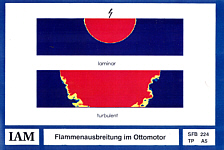 Flammenausbreitung im Ottomotor