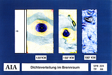 Dichteverteilung im Brennraum